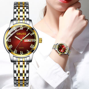 Roman gold women's red face
