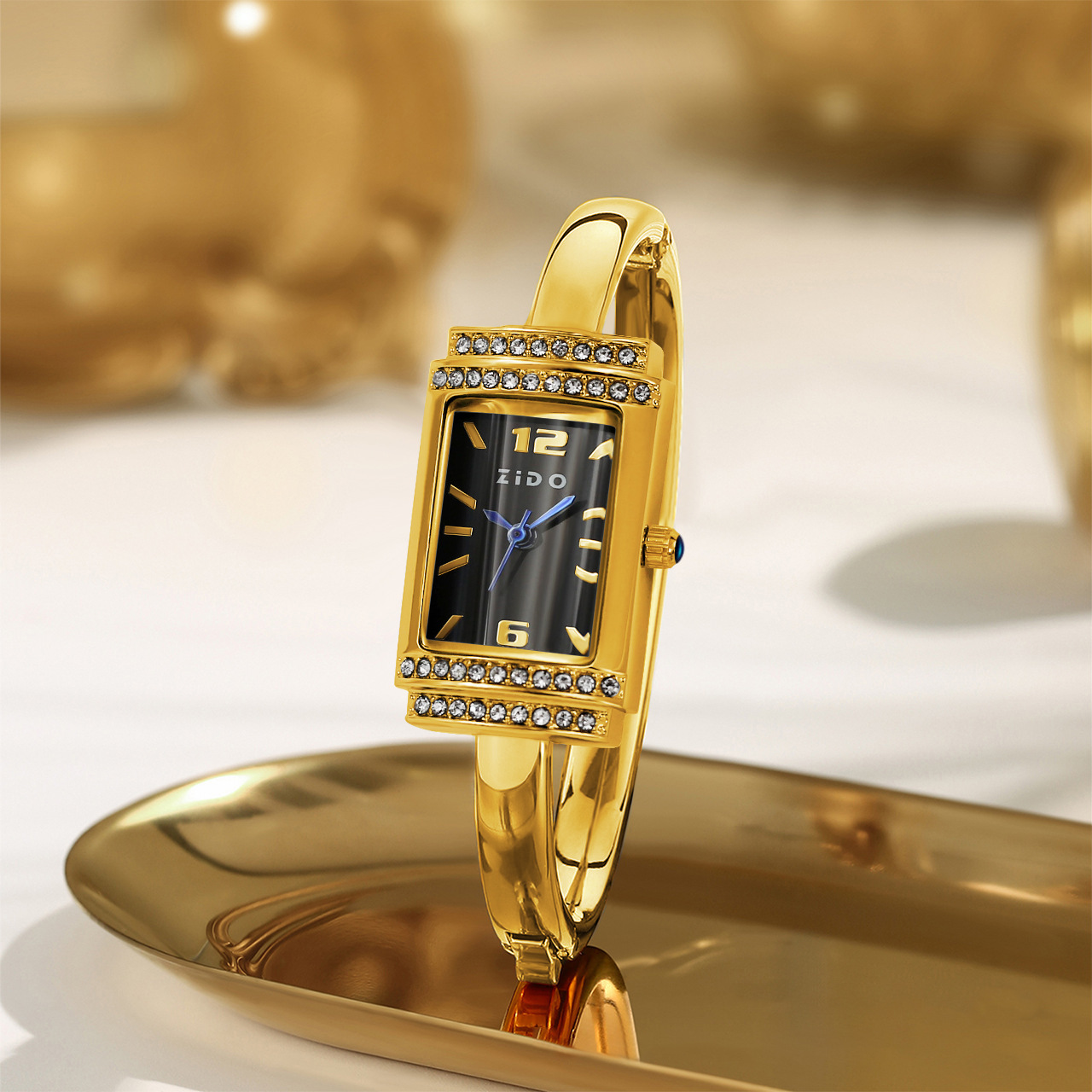 S025 gold shell black surface [single watch]