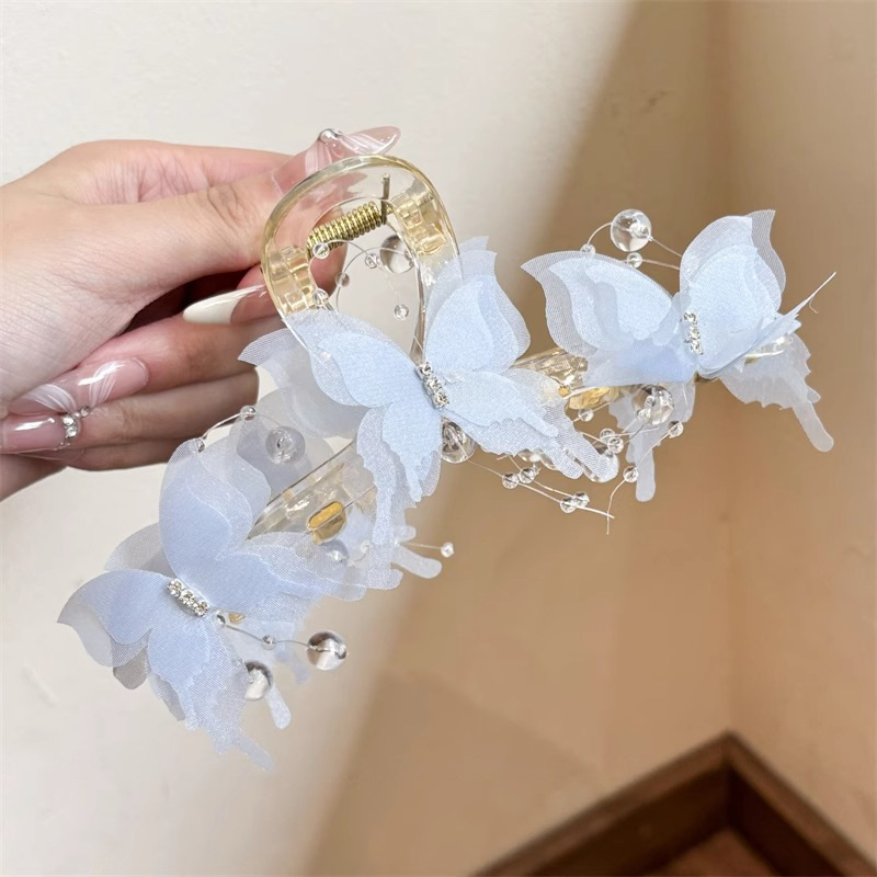 3 Blue butterfly bead gripper
