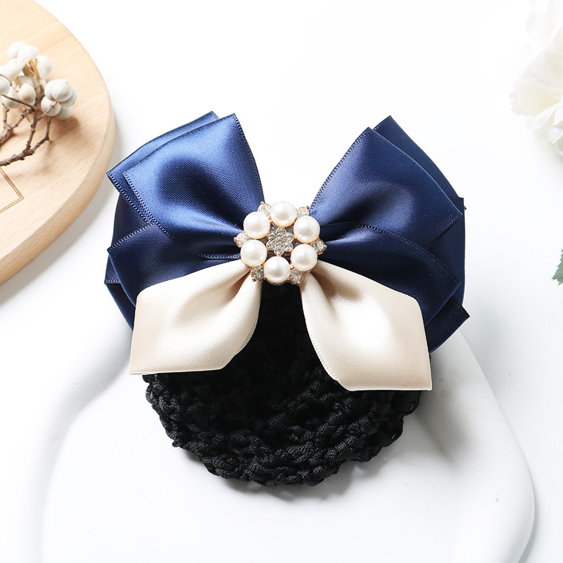Six pearls-pointed beige + Blue JF