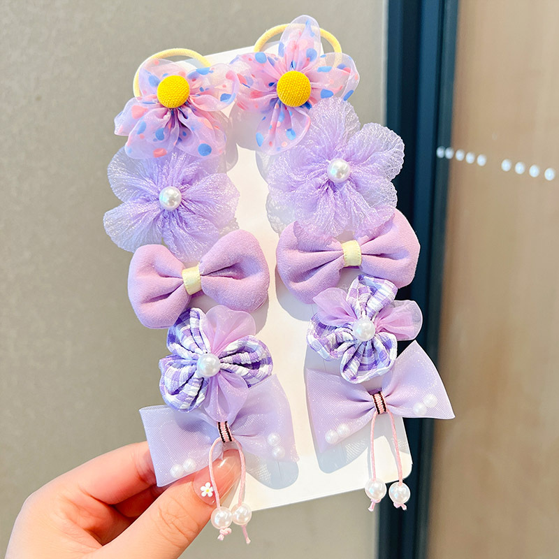 a Lilac 10 piece set bow