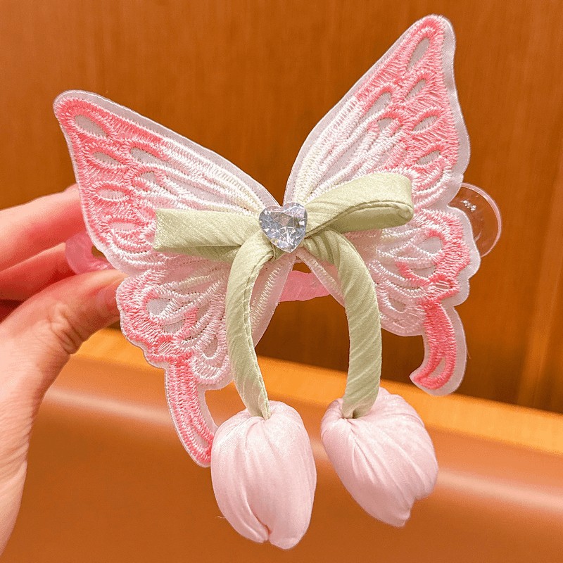 Super fairy tulip hair clip powder