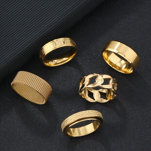 European and American Hot Gold Ring