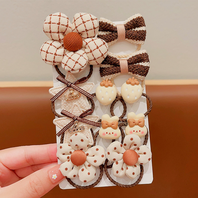 5flower star hair ring 11-piece set-no jam